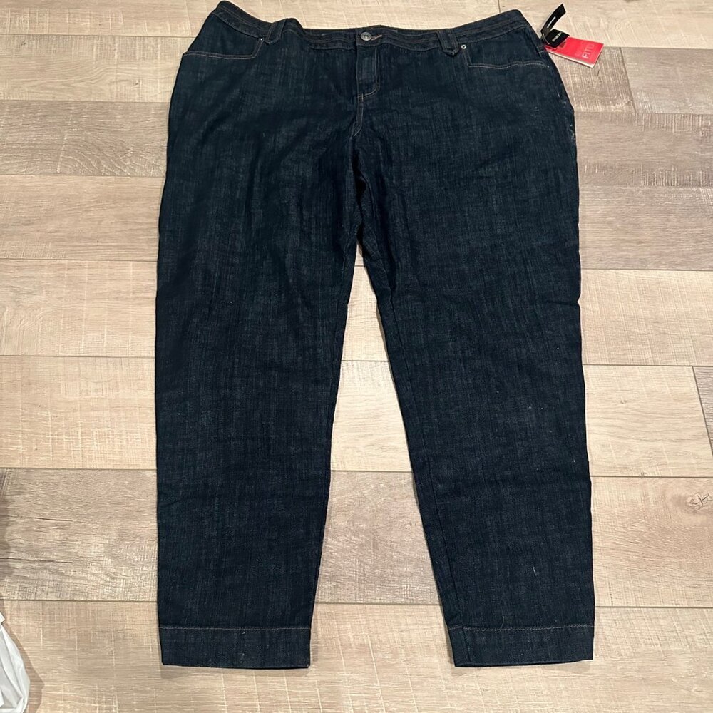 VENEZIA LANE BRYANT DENIM TROUSER PANTS SIZE 28 WOMENS (SIZE 8 VENEZIA) NEW